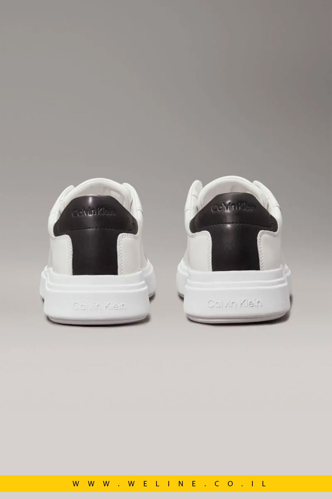 סניקרס עור גברים Calvin Klein – שחור - WELINE.CO.IL