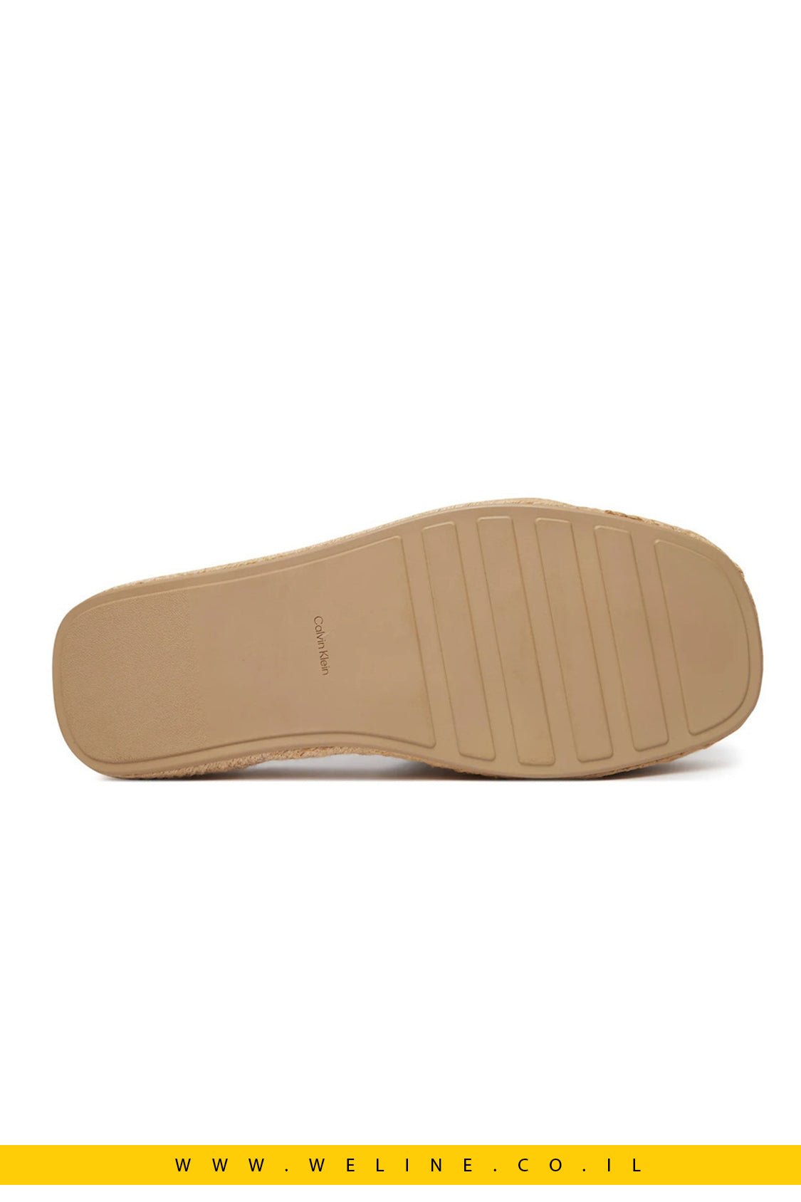 כפכף/סנדלי נשים Calvin Klein שטוחים – צבע שחור - WELINE.CO.IL