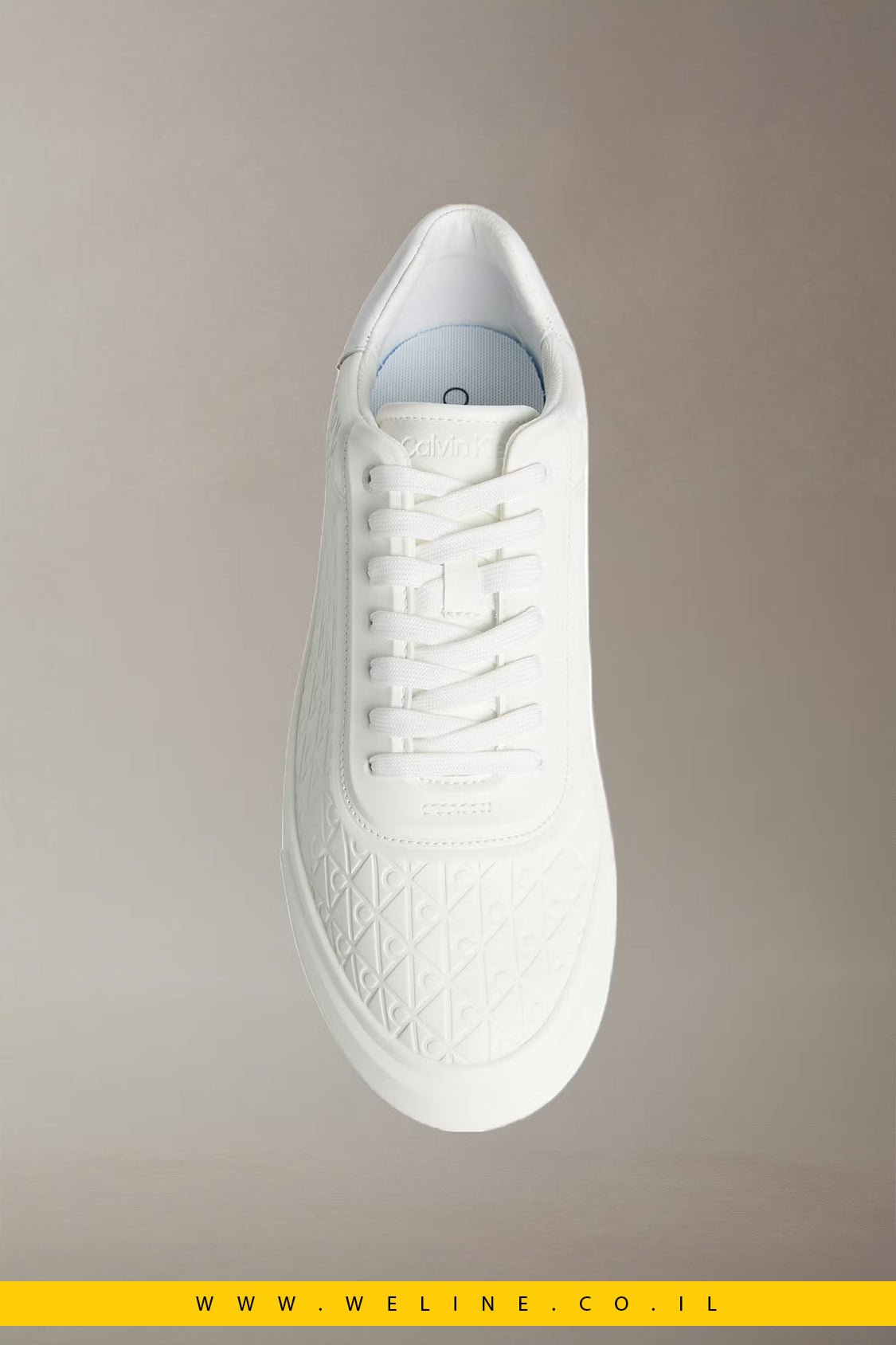 נעלי סניקרס גברים Calvin Klein Basket Cup Lace - Up – עיצוב קלאסי - WELINE.CO.IL