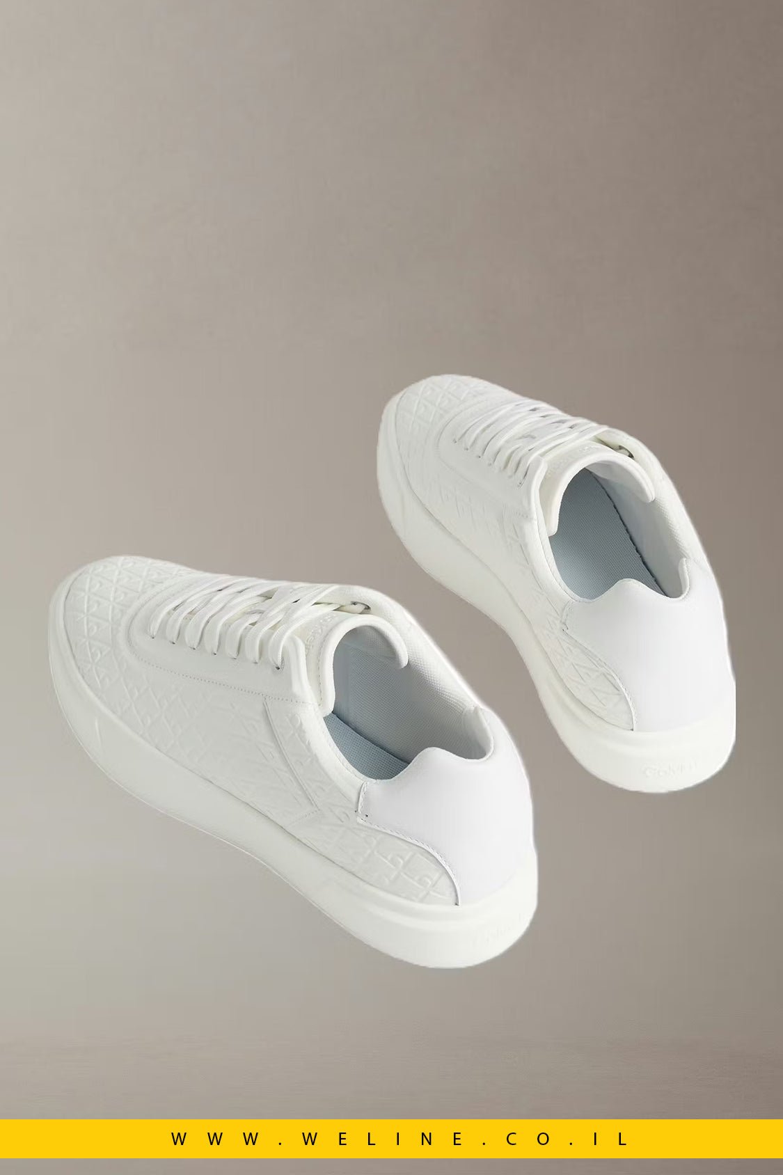 נעלי סניקרס גברים Calvin Klein Basket Cup Lace - Up – עיצוב קלאסי - WELINE.CO.IL