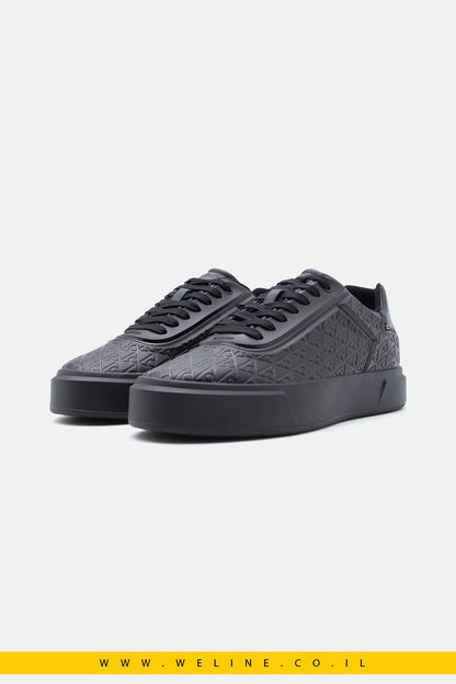 נעלי סניקרס גברים Calvin Klein BASKET CUP – צבע Triple Black - WELINE.CO.IL