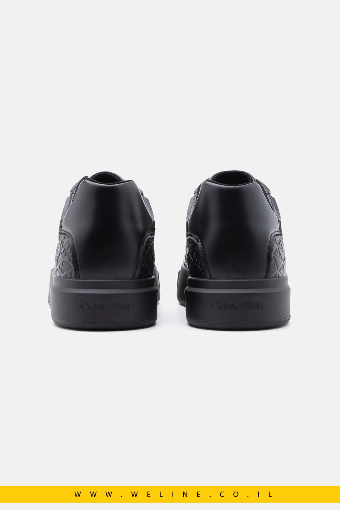 נעלי סניקרס גברים Calvin Klein BASKET CUP – צבע Triple Black - WELINE.CO.IL