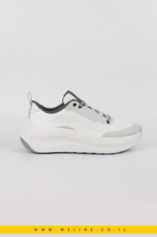 סניקרס נשים בעיצוב CALVIN KLEIN – Chunky Runner Lace - Up Mix AOP - WELINE.CO.IL