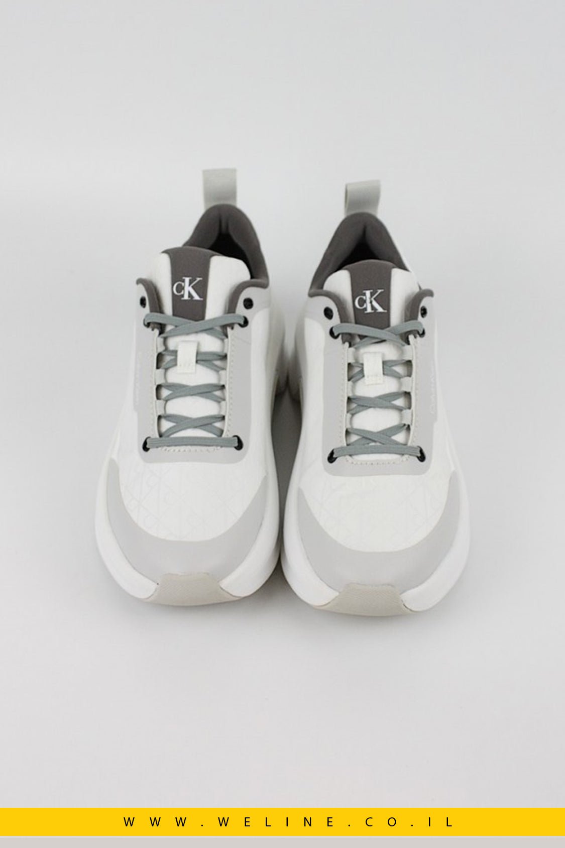 סניקרס נשים בעיצוב CALVIN KLEIN – Chunky Runner Lace - Up Mix AOP - WELINE.CO.IL