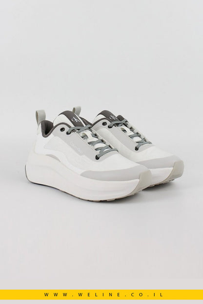 סניקרס נשים בעיצוב CALVIN KLEIN – Chunky Runner Lace - Up Mix AOP - WELINE.CO.IL
