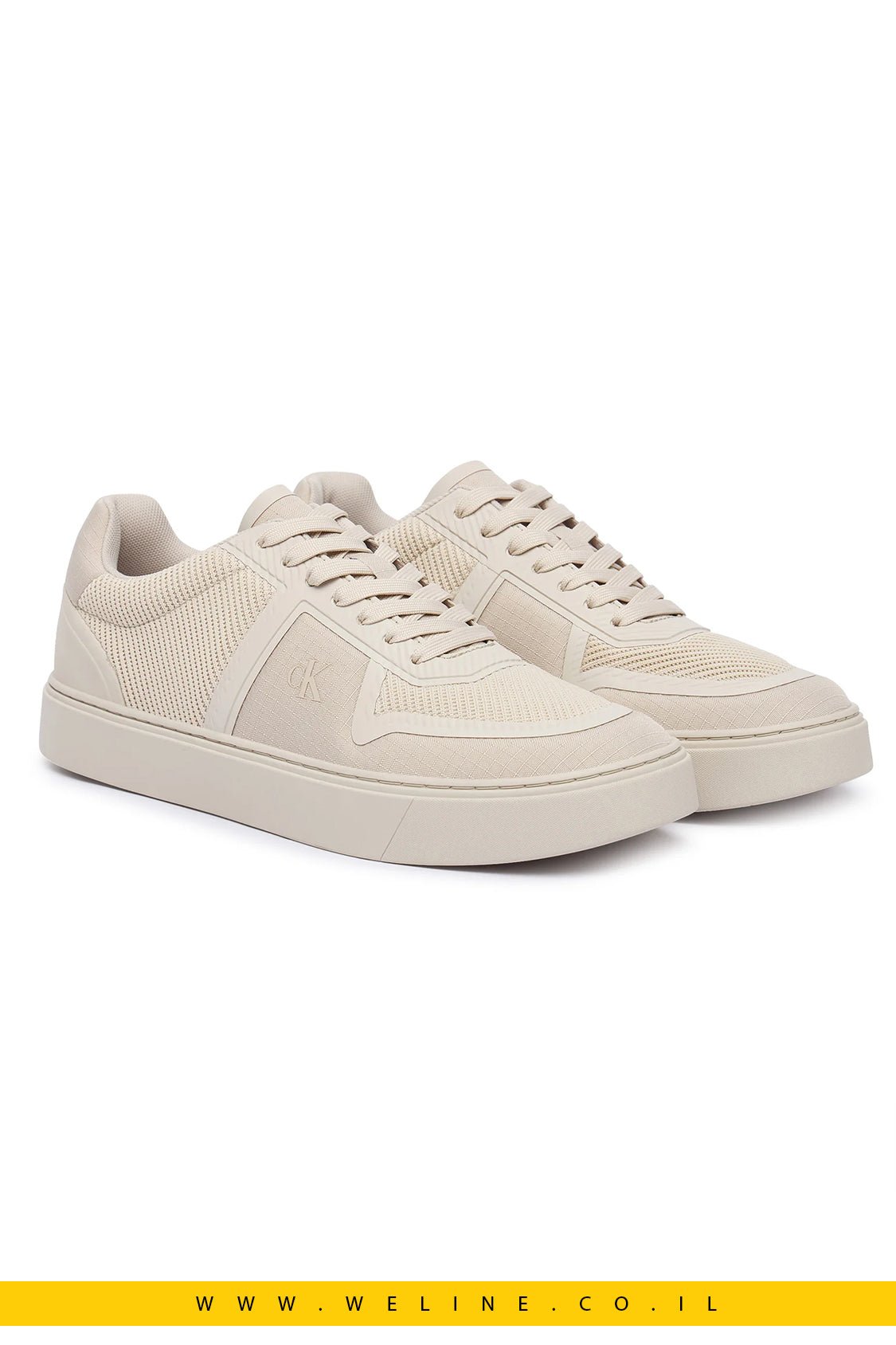 נעלי סניקרס Calvin Klein Classic Cups Laceup Knit - WELINE.CO.IL