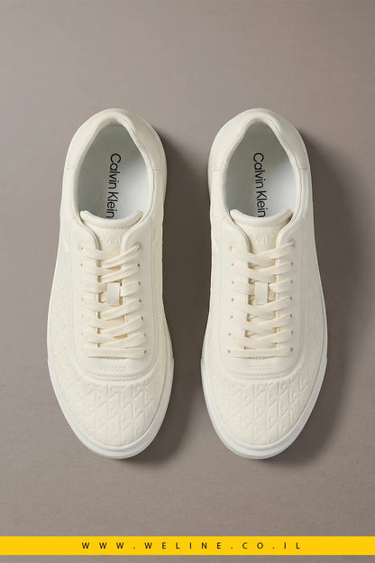 נעלי סניקרס Calvin Klein Embossed Emblem Logo Trainers - WELINE.CO.IL
