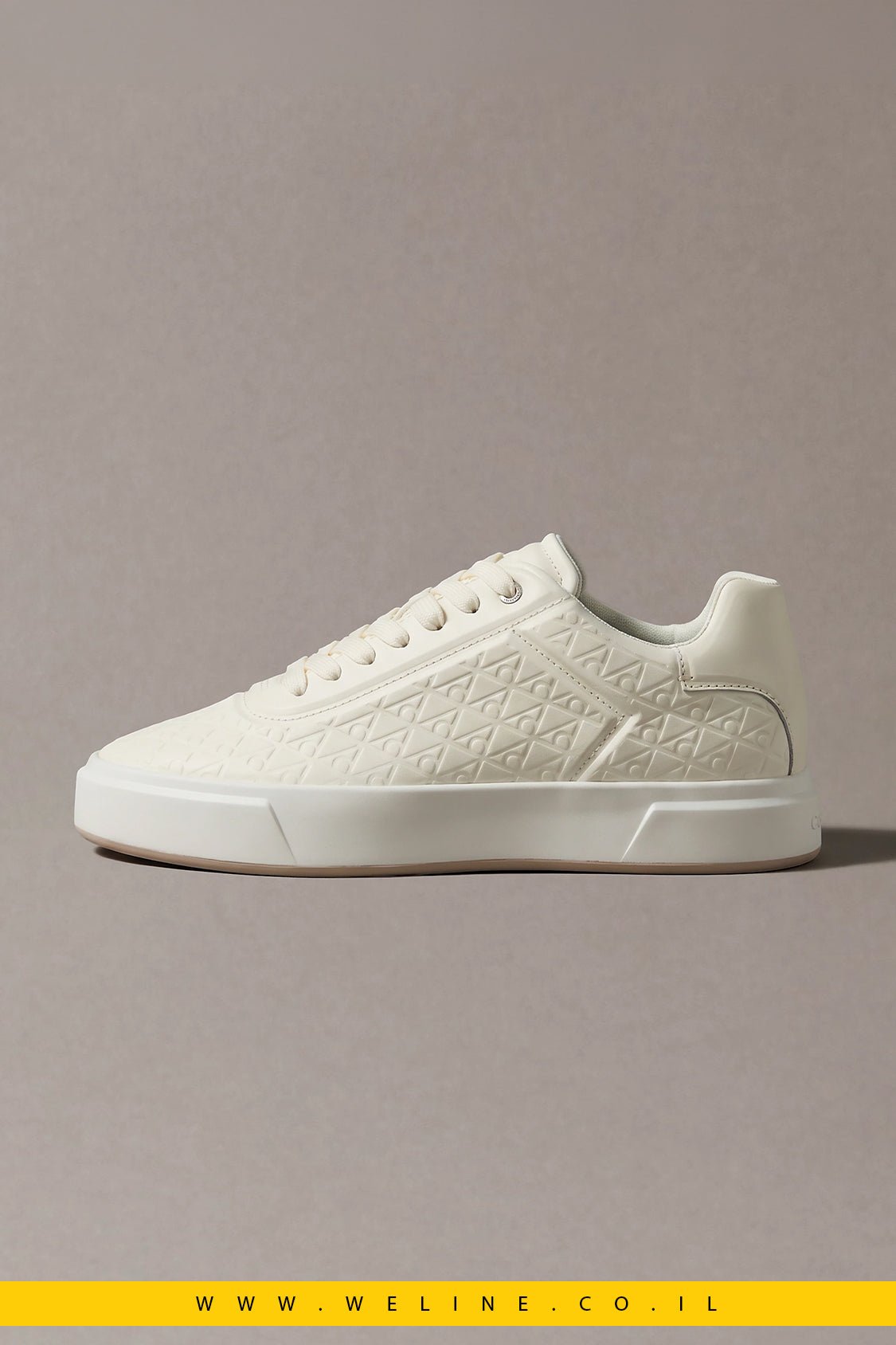נעלי סניקרס Calvin Klein Embossed Emblem Logo Trainers - WELINE.CO.IL