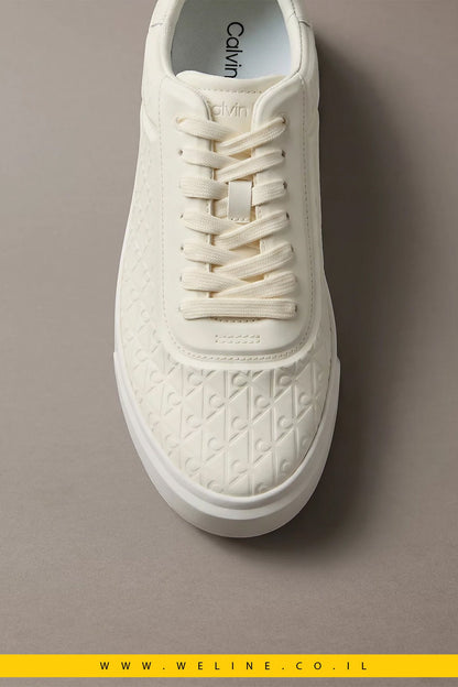 נעלי סניקרס Calvin Klein Embossed Emblem Logo Trainers - WELINE.CO.IL