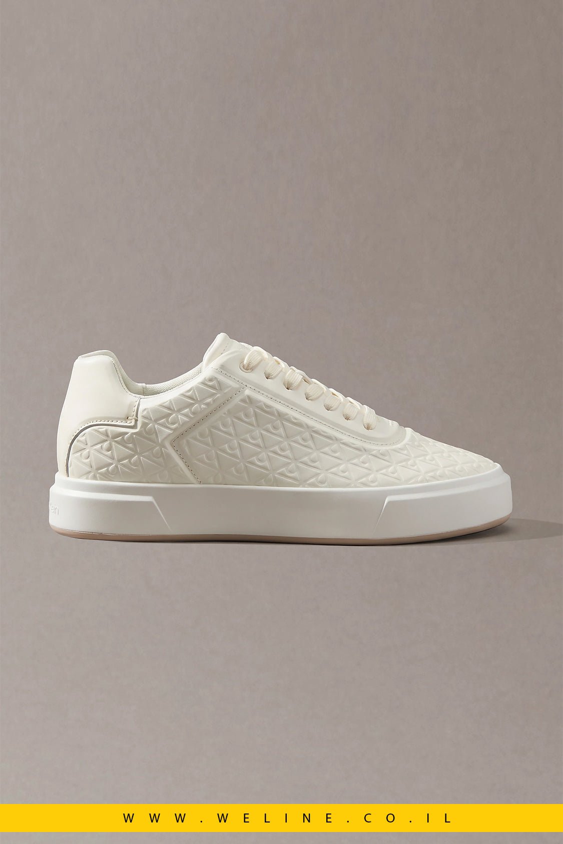נעלי סניקרס Calvin Klein Embossed Emblem Logo Trainers - WELINE.CO.IL