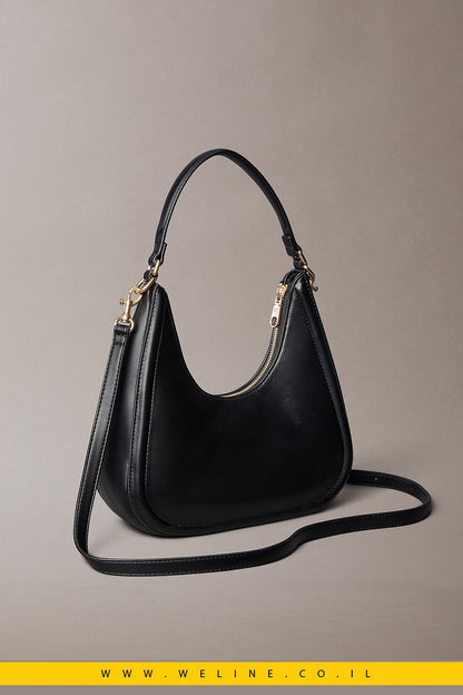 תיק נשים Calvin Klein Embossed Monogram Crescent Bag - WELINE.CO.IL