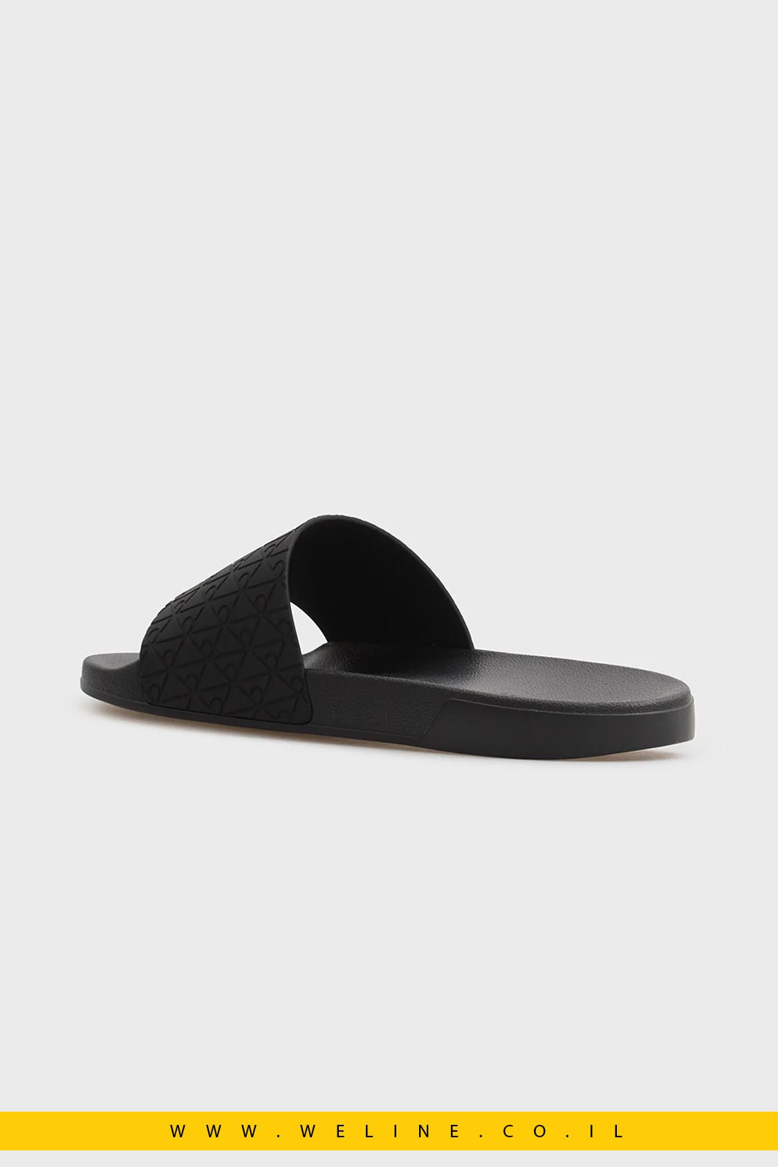 כפכפי סלייד גברים Calvin Klein ESS PU AOP – צבע שחור | דגם - WELINE.CO.IL
