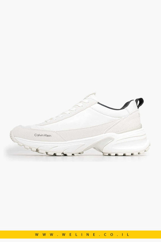 Calvin Klein נשים – Hike.Mg Sneakers | לבן / שחור - WELINE.CO.IL