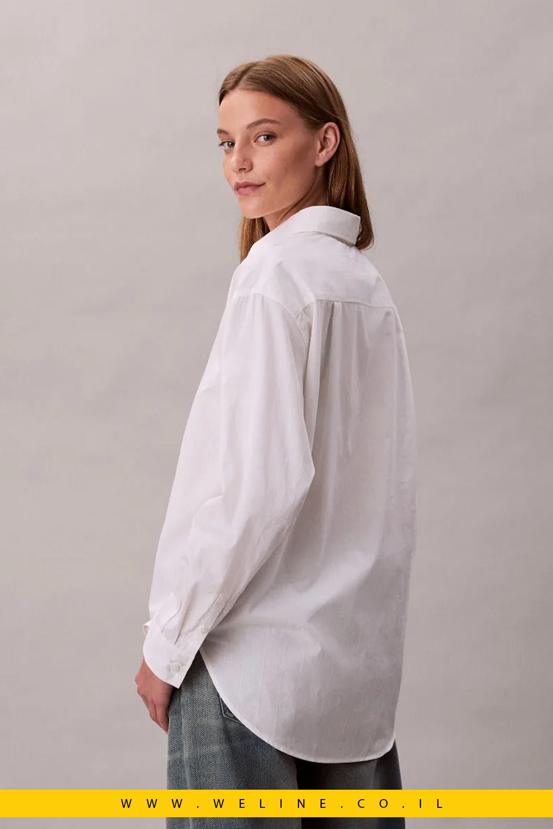 חולצת כפתורים מושלמת עם לוגו – Calvin Klein Jeans - WELINE.CO.IL