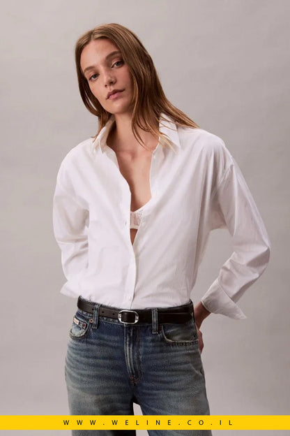 חולצת כפתורים מושלמת עם לוגו – Calvin Klein Jeans - WELINE.CO.IL