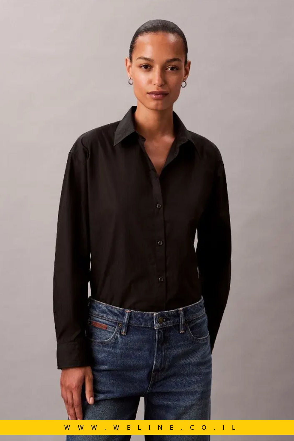 חולצת נשים Calvin Klein Jeans – עם לוגו All - Over - WELINE.CO.IL