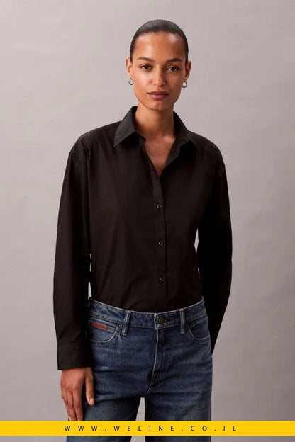 חולצת נשים Calvin Klein Jeans – עם לוגו All - Over - WELINE.CO.IL