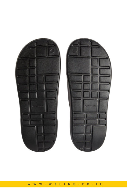 כפכפי סלייד גברים Calvin Klein Jeans Chunky One Piece – צבע שחור - WELINE.CO.IL