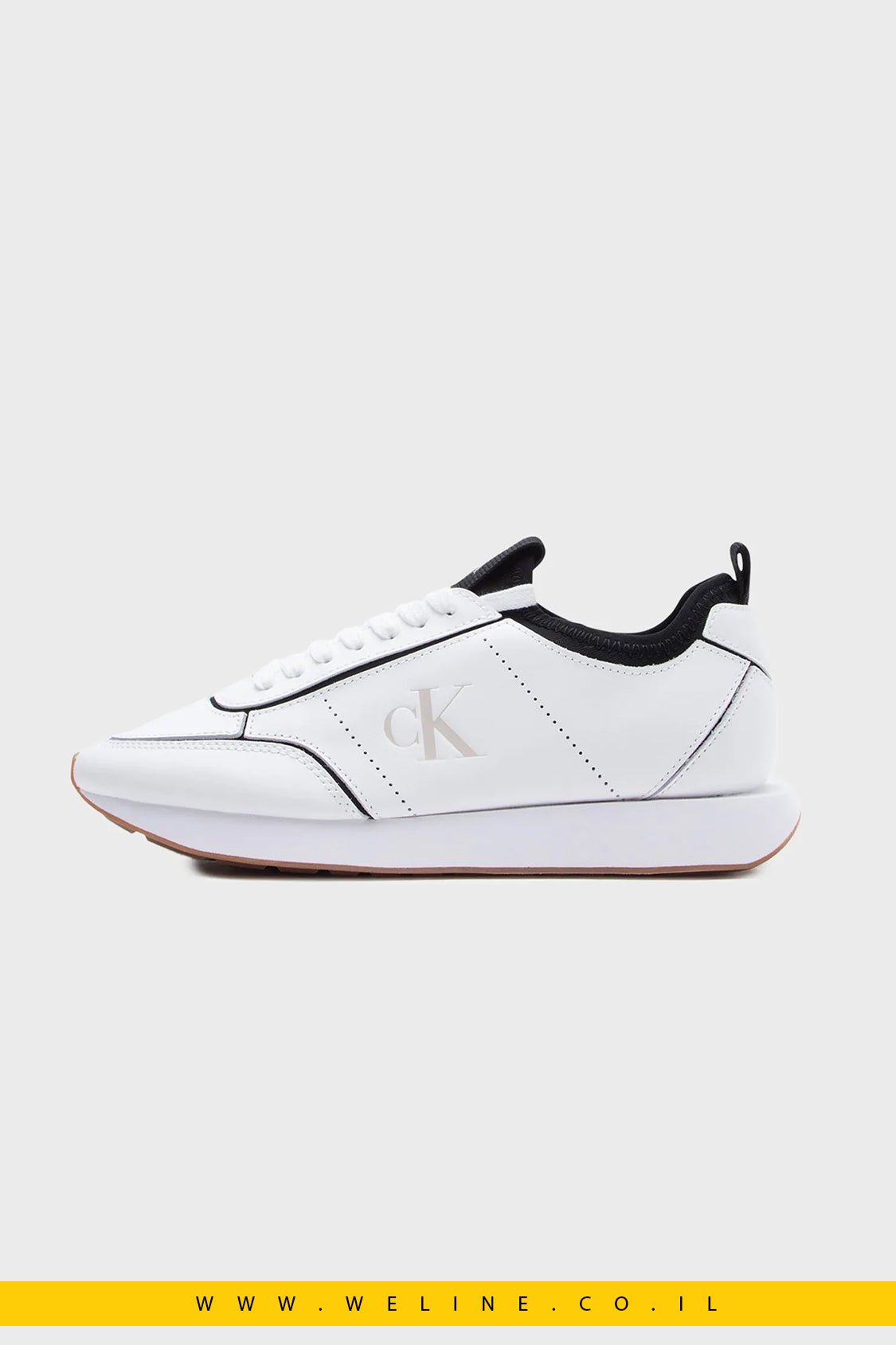 נעלי סניקרס נשים Calvin Klein RETRO RUNNR SOCK PATCH LTH - WELINE.CO.IL