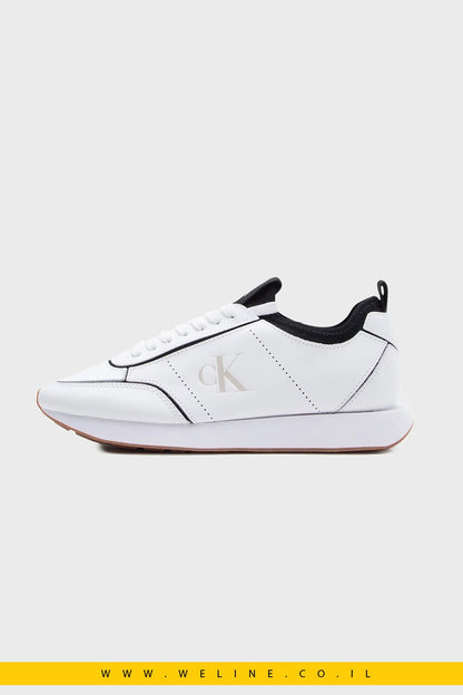 נעלי סניקרס נשים Calvin Klein RETRO RUNNR SOCK PATCH LTH - WELINE.CO.IL