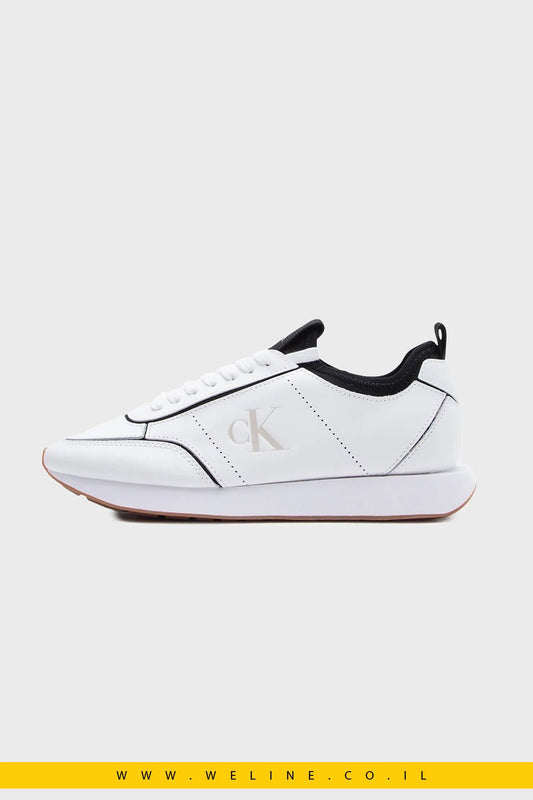 נעלי סניקרס נשים Calvin Klein RETRO RUNNR SOCK PATCH LTH - WELINE.CO.IL