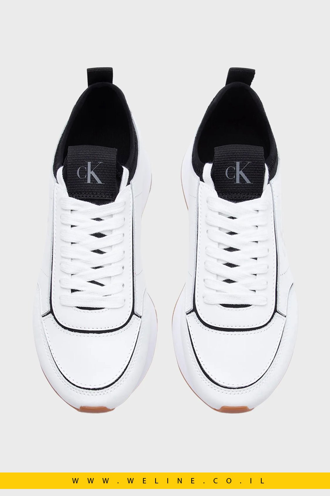 נעלי סניקרס נשים Calvin Klein RETRO RUNNR SOCK PATCH LTH - WELINE.CO.IL