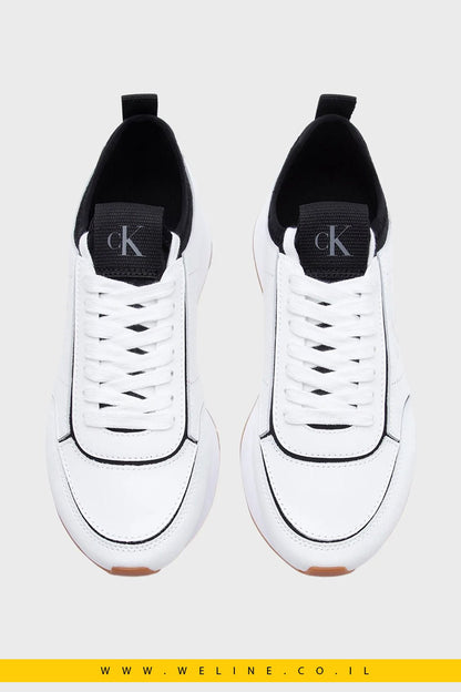 נעלי סניקרס נשים Calvin Klein RETRO RUNNR SOCK PATCH LTH - WELINE.CO.IL