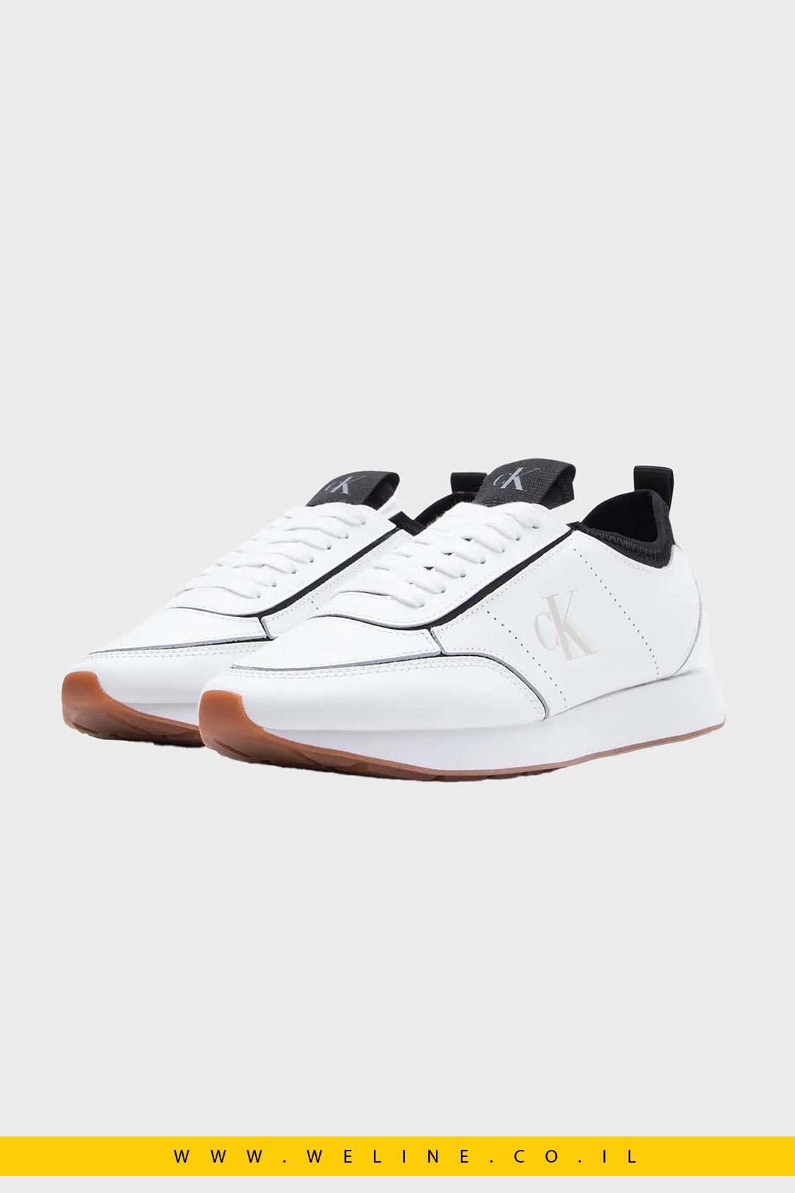 נעלי סניקרס נשים Calvin Klein RETRO RUNNR SOCK PATCH LTH - WELINE.CO.IL