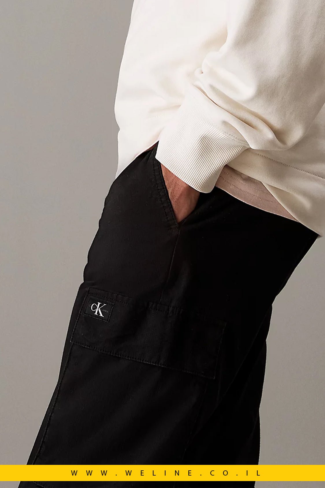 מכנסי קרגו סקיני Calvin Klein Ripstop Cargo - WELINE.CO.IL