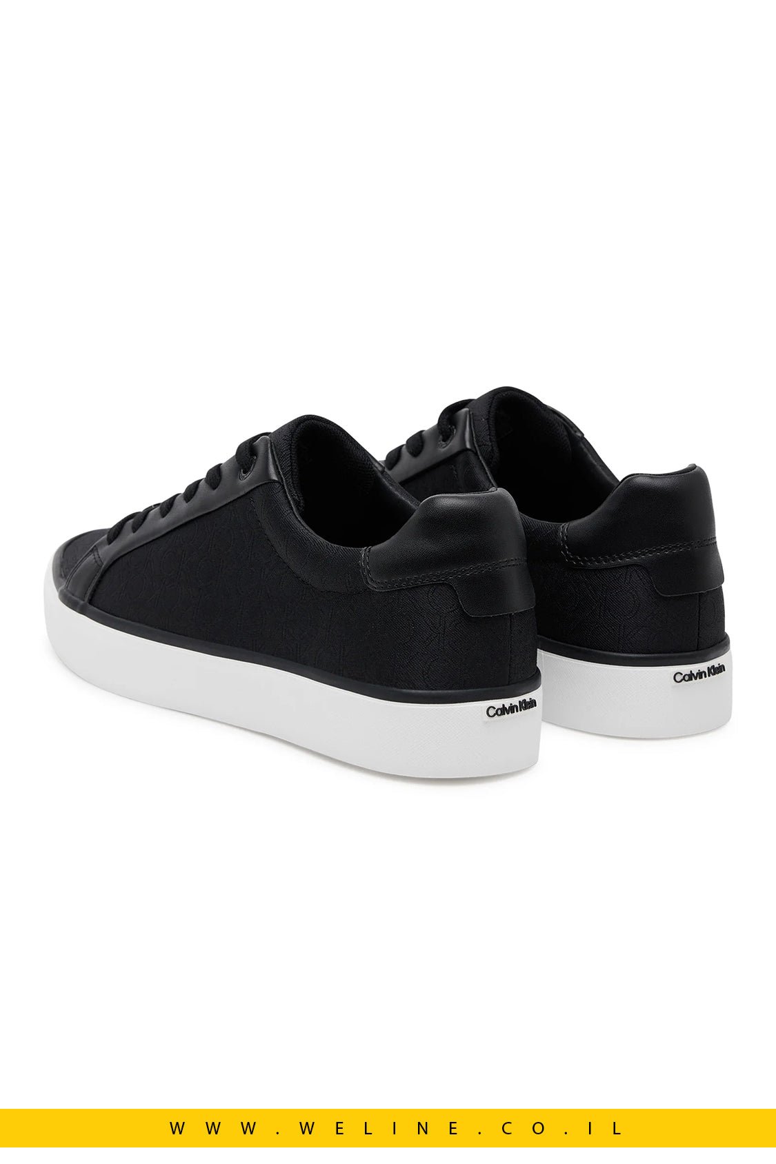 סניקרס נשים Calvin Klein בדגם Vulc Lace Up – שחור קלאסי - WELINE.CO.IL