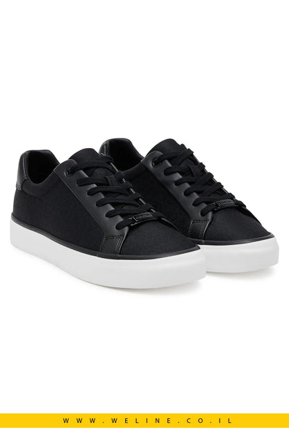 סניקרס נשים Calvin Klein בדגם Vulc Lace Up – שחור קלאסי - WELINE.CO.IL