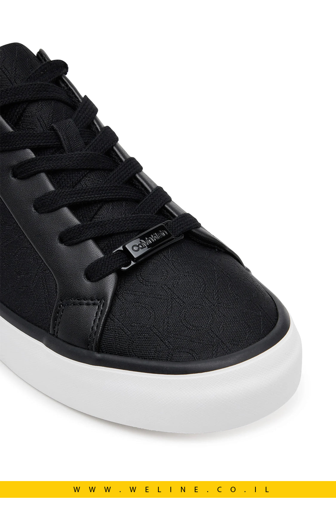 סניקרס נשים Calvin Klein בדגם Vulc Lace Up – שחור קלאסי - WELINE.CO.IL