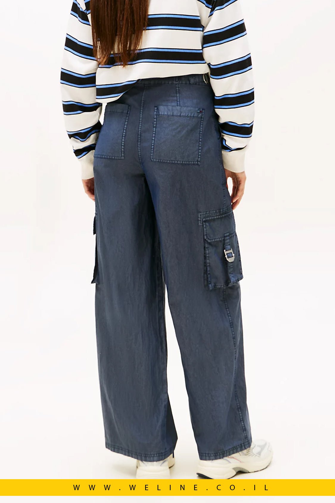 מכנסי Cargo Wide Leg Twill לנשים – Tommy Jeans - WELINE.CO.IL