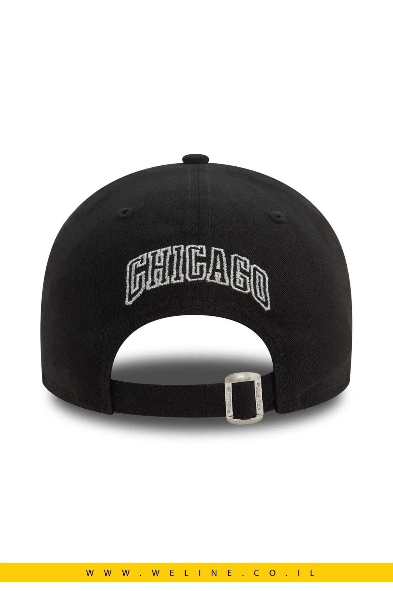 כובע Chicago Bulls Metallic Outline Black 9FORTY Adjustable - WELINE.CO.IL