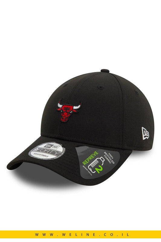 כובע Chicago Bulls Repreve® Mini Logo Black 9FORTY - WELINE.CO.IL