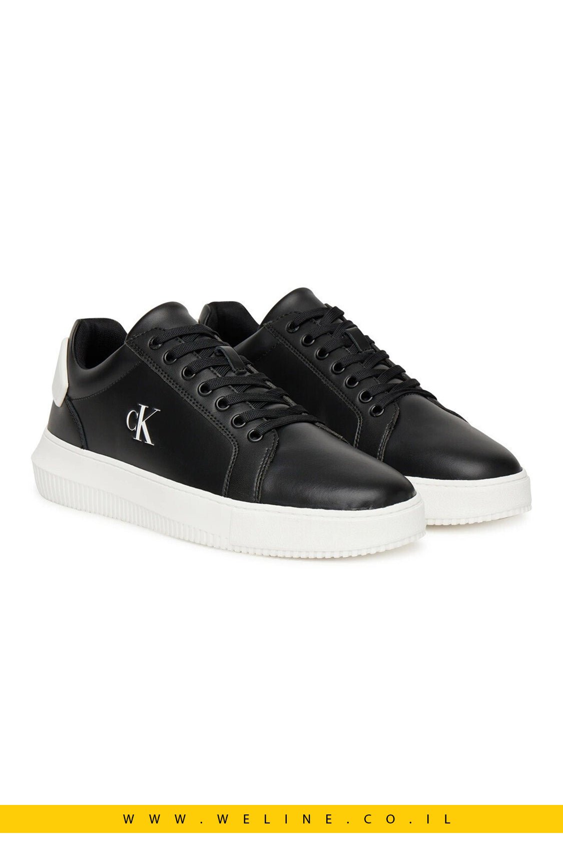 סניקרס Chunky Cupsole לגבר Calvin Klein – שחור - WELINE.CO.IL