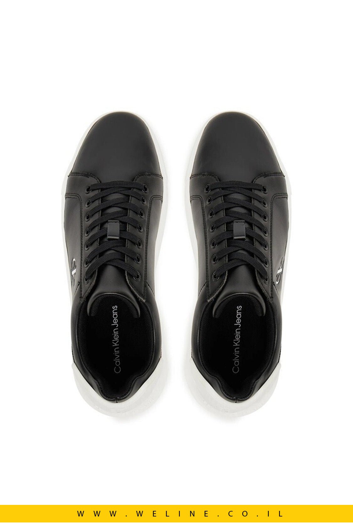 סניקרס Chunky Cupsole לגבר Calvin Klein – שחור - WELINE.CO.IL