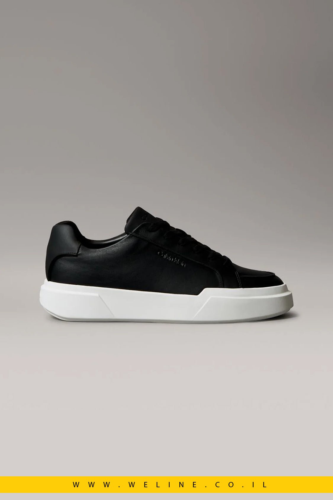 CK Avenue – Leather Logo Trainers נעלי סניקרס עור לגברים - WELINE.CO.IL