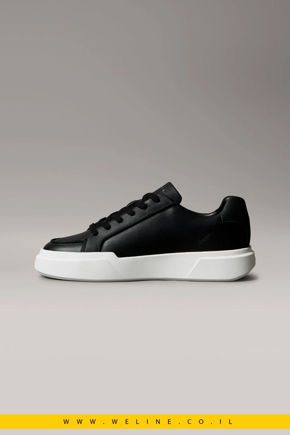 CK Avenue – Leather Logo Trainers נעלי סניקרס עור לגברים - WELINE.CO.IL