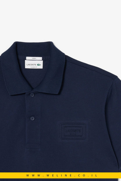 חולצת פולו יוניסקס Classic Fit עם מיתוג מובלט – Lacoste Midnight Blue - WELINE.CO.IL