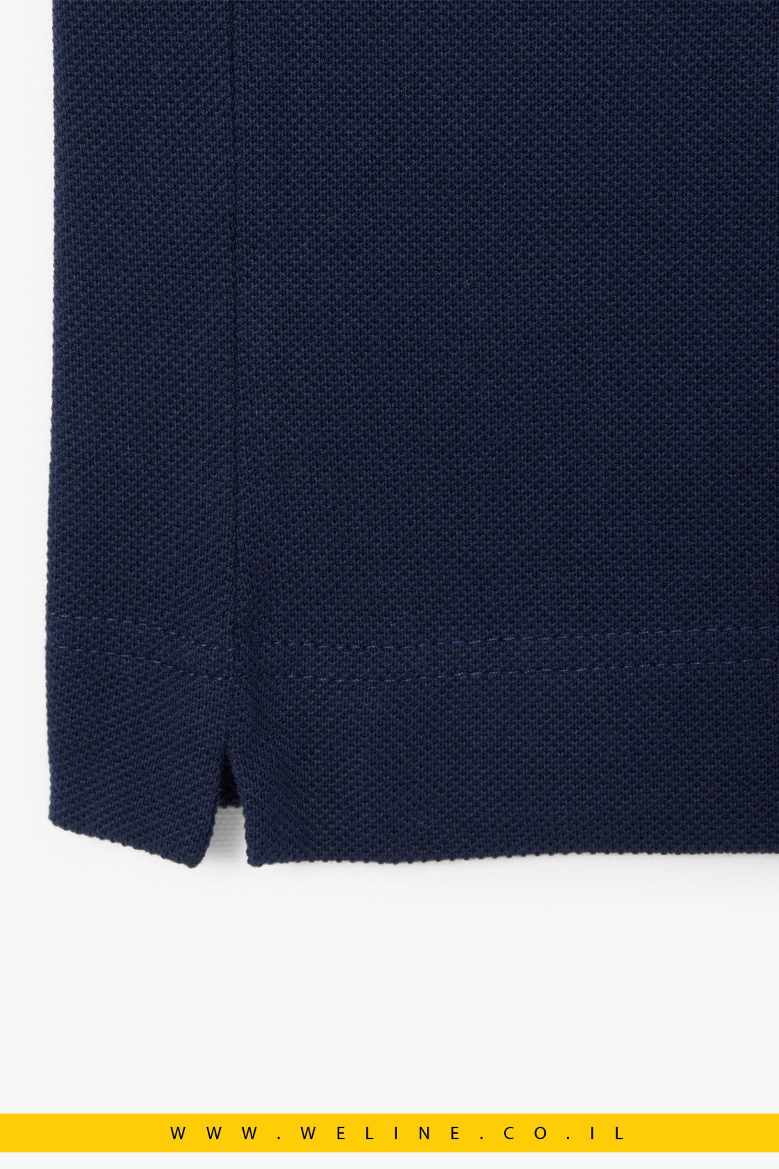חולצת פולו יוניסקס Classic Fit עם מיתוג מובלט – Lacoste Midnight Blue - WELINE.CO.IL