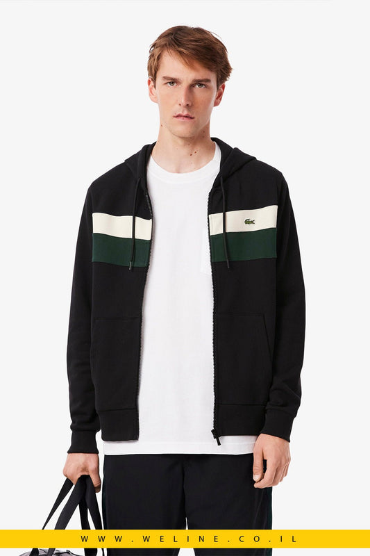 קפוצ'ון רוכסן Colour - Block לגברים Lacoste - WELINE.CO.IL