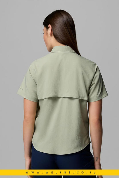 חולצת נשים Columbia Silver Ridge Utility II Short Sleeve – צבע Safari - WELINE.CO.IL
