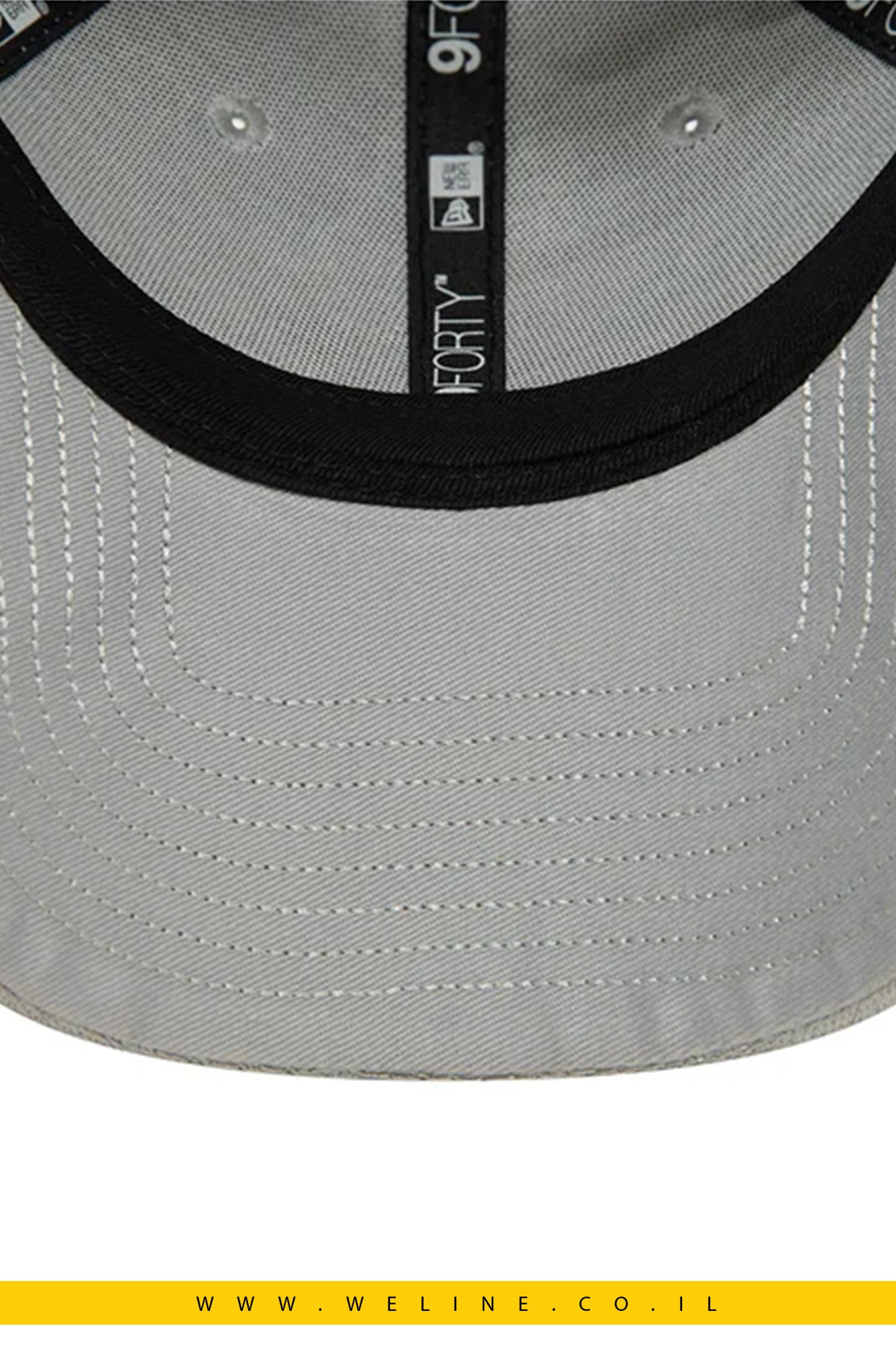 כובע מצחייה New Era Mlb Flame 9Forty בצבע אפור