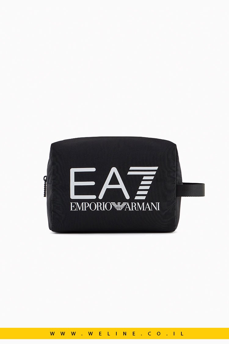 תיק רחצה עם לוגו מוגדל מבית EA7 Emporio Armani - WELINE.CO.IL