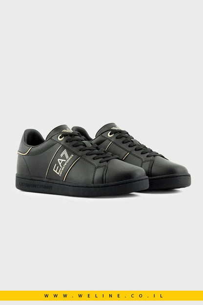 נעלי סניקרס EA7 Emporio Armani Classic Perforated בצבע שחור - WELINE.CO.IL