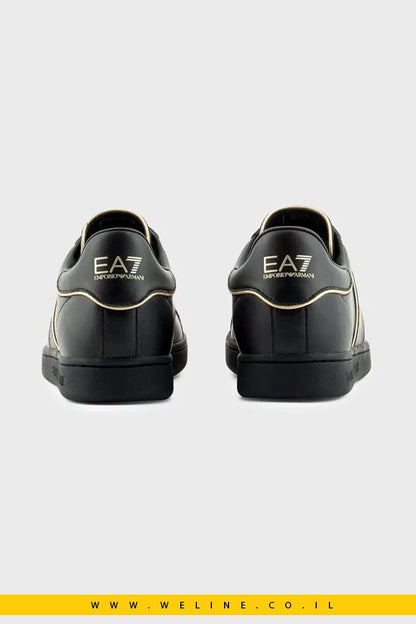נעלי סניקרס EA7 Emporio Armani Classic Perforated בצבע שחור - WELINE.CO.IL