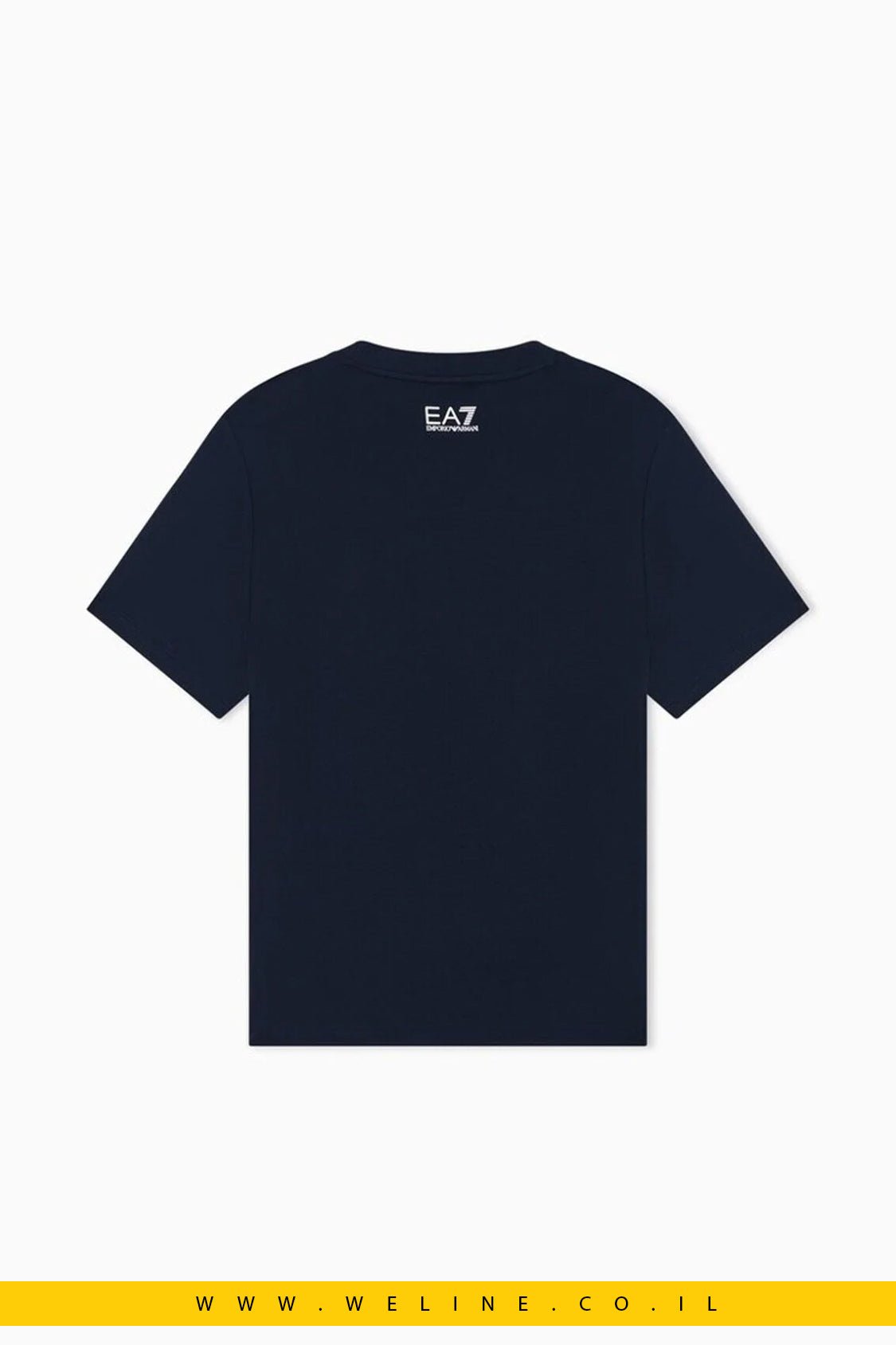 חולצת טי נשים EA7 Emporio Armani Regular Fit – צבע כחול כהה - WELINE.CO.IL