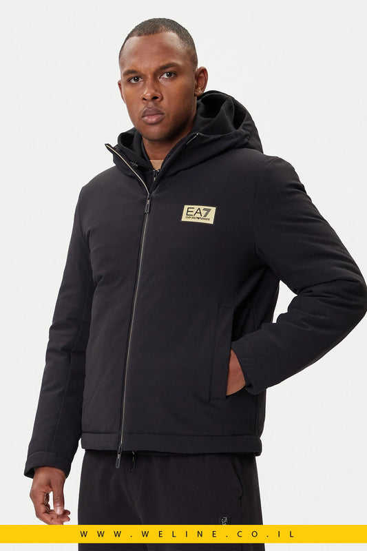 EA7 Emporio Armani – מעיל חורף לגברים | שחור | Regular Fit - WELINE.CO.IL