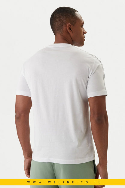 חולצת טי לבן לגברים מבית EA7 Emporio Armani בגזרת Regular Fit - WELINE.CO.IL